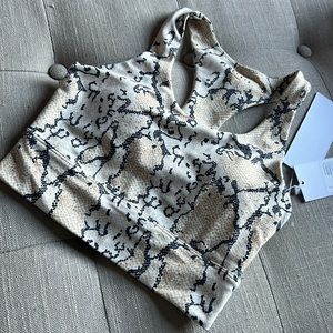 NWT‎ Allfenix White Python Long Bra